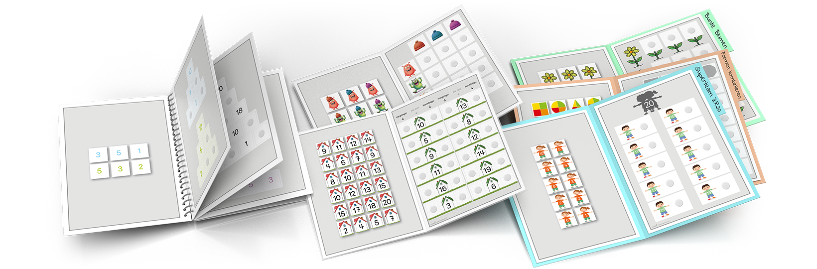 Fertig selbstgebaute Klettmappe